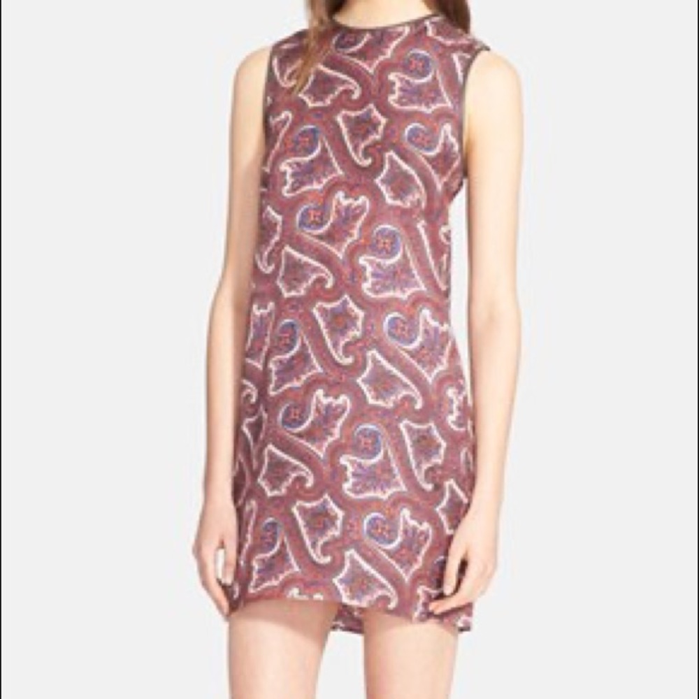 Theory Brindina Parsley Prints Shift Mini Dress